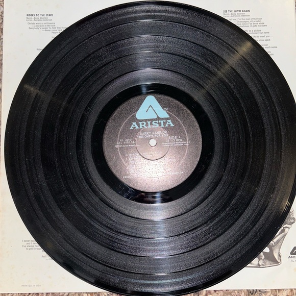 **6/$20** Barry Manilow This One’s For You Vinyl LP 1976 Arista AL 4090 - Picture 11 of 16